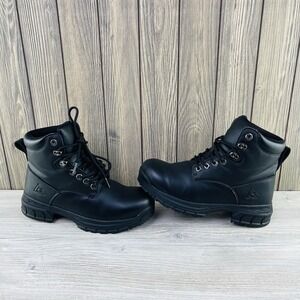 Shoes for Crews Mighty Grip Men's Size 7.5 Slip Resistant, Lace-Up Work Boots